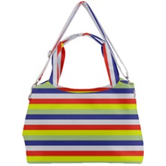 Stripey 2 Double Compartment Shoulder Bag