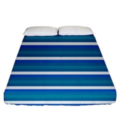 Stripey 3 Fitted Sheet (california King Size) by anthromahe