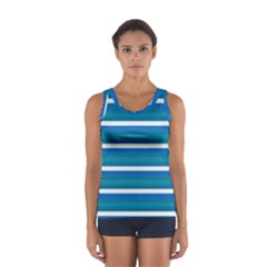 Stripey 3 Sport Tank Top  by anthromahe