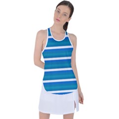 Stripey 3 Racer Back Mesh Tank Top by anthromahe