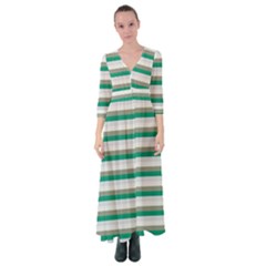 Stripey 4 Button Up Maxi Dress by anthromahe