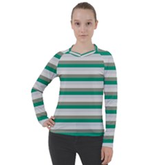 Stripey 4 Women s Pique Long Sleeve Tee