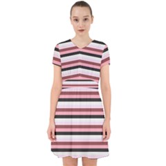 Stripey 5 Adorable In Chiffon Dress