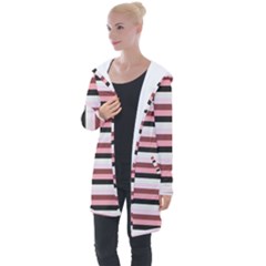 Stripey 5 Longline Hooded Cardigan by anthromahe