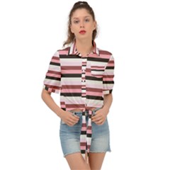 Stripey 5 Tie Front Shirt 