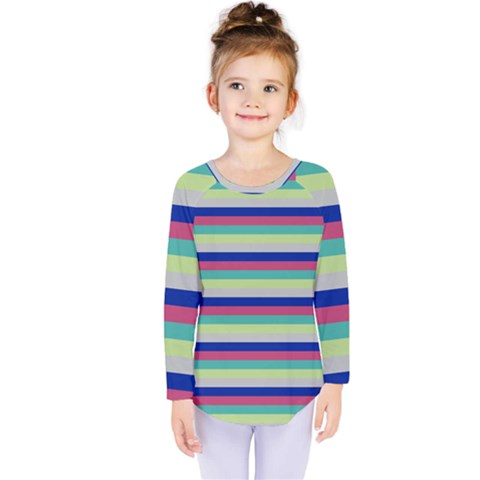 Stripey 6 Kids  Long Sleeve Tee by anthromahe