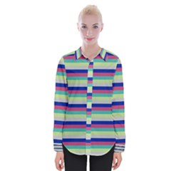 Stripey 6 Womens Long Sleeve Shirt