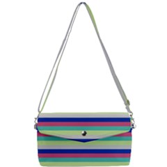 Stripey 6 Removable Strap Clutch Bag by anthromahe