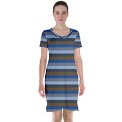 Stripey 7 Short Sleeve Nightdress by anthromahe