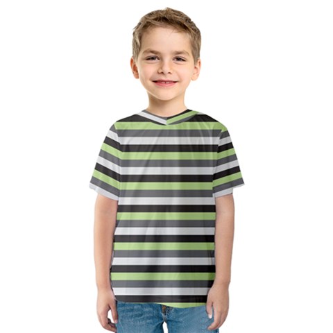 Stripey 8 Kids  Sport Mesh Tee by anthromahe