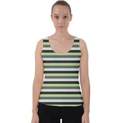 Stripey 8 Velvet Tank Top by anthromahe