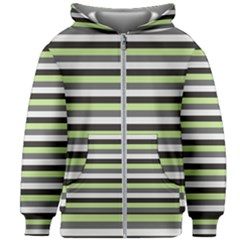 Stripey 8 Kids  Zipper Hoodie Without Drawstring by anthromahe