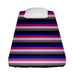 Stripey 9 Fitted Sheet (single Size) by anthromahe