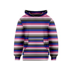 Stripey 9 Kids  Pullover Hoodie by anthromahe