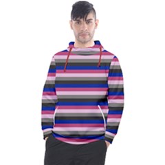 Stripey 9 Men s Pullover Hoodie by anthromahe