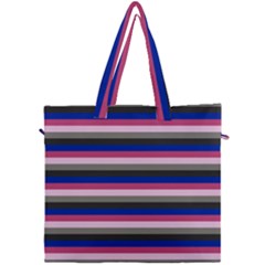 Stripey 9 Canvas Travel Bag by anthromahe