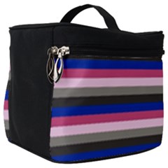 Stripey 9 Make Up Travel Bag (big) by anthromahe