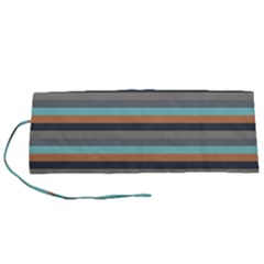 Stripey 10 Roll Up Canvas Pencil Holder (s)
