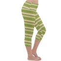 Stripey 11 Lightweight Velour Capri Yoga Leggings View3