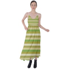 Stripey 11 Tie Back Maxi Dress