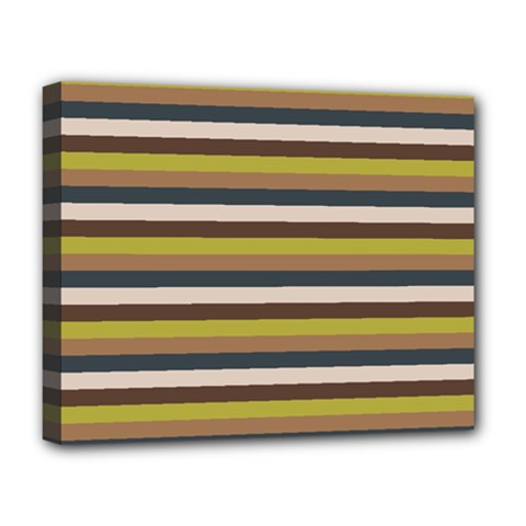 Stripey 12 Deluxe Canvas 20  x 16  (Stretched)