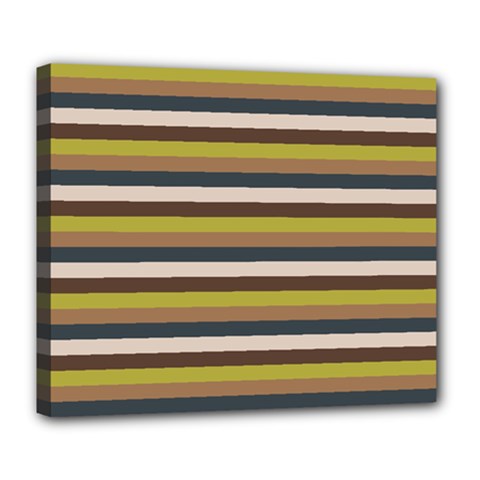 Stripey 12 Deluxe Canvas 24  x 20  (Stretched)