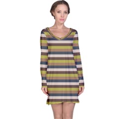 Stripey 12 Long Sleeve Nightdress by anthromahe