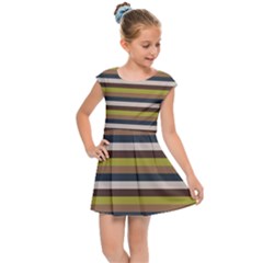 Stripey 12 Kids  Cap Sleeve Dress
