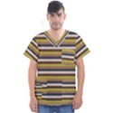 Stripey 12 Men s V-Neck Scrub Top View1