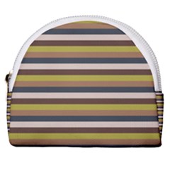Stripey 12 Horseshoe Style Canvas Pouch