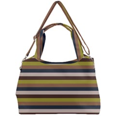 Stripey 12 Double Compartment Shoulder Bag