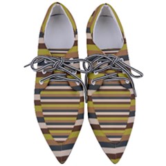 Stripey 12 Women s Pointed Oxford Shoes