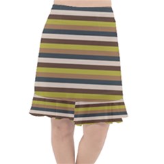 Stripey 12 Fishtail Chiffon Skirt