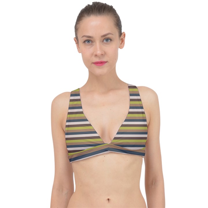 Stripey 12 Classic Banded Bikini Top