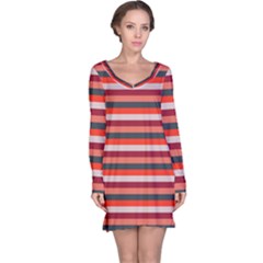 Stripey 13 Long Sleeve Nightdress by anthromahe