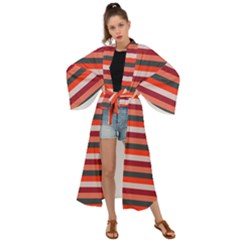 Stripey 13 Maxi Kimono by anthromahe