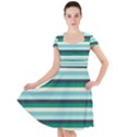 Stripey 14 Cap Sleeve Midi Dress View1