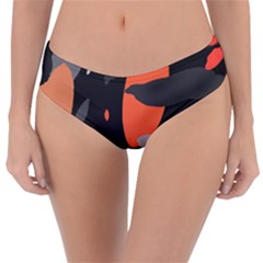 Pattern Formes Corail/noir Reversible Classic Bikini Bottoms