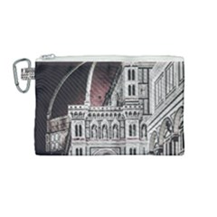 Santa Maria Del Fiore  Cathedral At Night, Florence Italy Canvas Cosmetic Bag (medium) by dflcprints