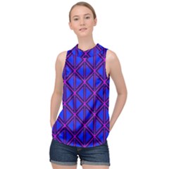 Abstract-r-2 High Neck Satin Top by ArtworkByPatrick