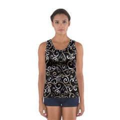 Swirly Gyrl Sport Tank Top  by mccallacoulture