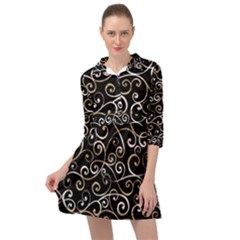 Swirly Gyrl Mini Skater Shirt Dress