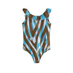 Floral Rivers Kids  Frill Swimsuit