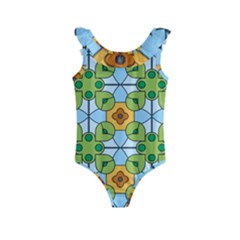 Df Artisano Vision Kids  Frill Swimsuit by deformigo