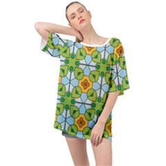 Df Artisano Vision Oversized Chiffon Top by deformigo