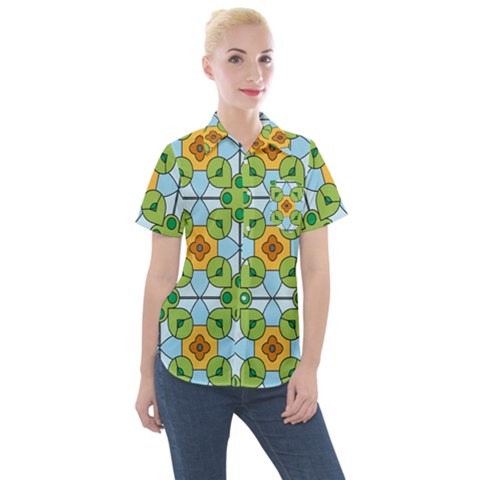 Df Artisano Vision Women s Short Sleeve Pocket Shirt by deformigo