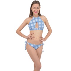 Df Matt Remister Cross Front Halter Bikini Set by deformigo