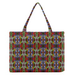 ABSTRACT-R-3 Zipper Medium Tote Bag