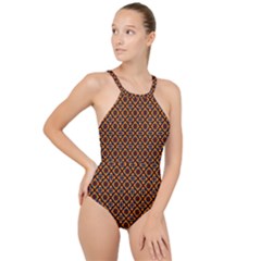 Df Luciano Rodman High Neck One Piece Swimsuit by deformigo