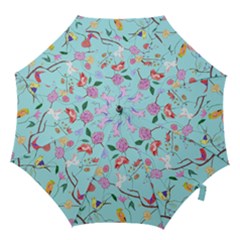 Birds And Flowers Hook Handle Umbrellas (medium) by fabqa